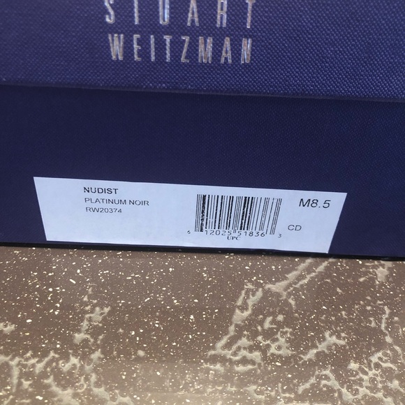 Stuart Weitzman Nudist Gold sandals, size 8.5 - Picture 5 of 8